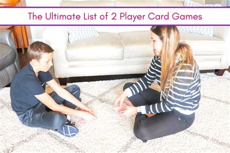 Ultimate List of 2 Player Card Games (With A DECK of Cards)