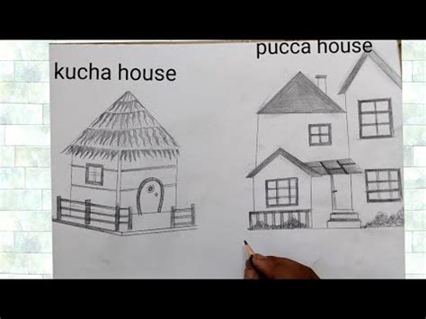 Discover 87+ kutcha house drawing easy - xkldase.edu.vn