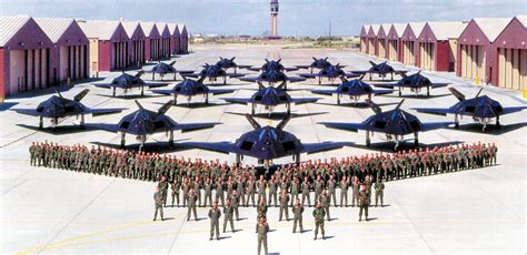 F-117 Nighthawks at Holloman AFB New Mexico [2159 × 1052] : r/MilitaryFans