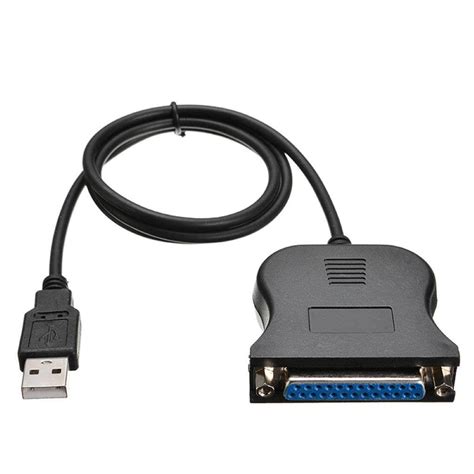 USB To Parallel Printer Cable Adapter USB 2.0 Male to DB25 Female ...