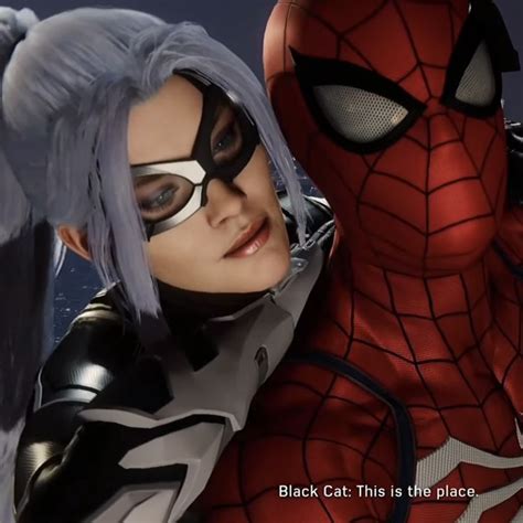 felicia hardy aka black cat and peter parker aka spider-man icon. | Spiderman comic, Spiderman ...