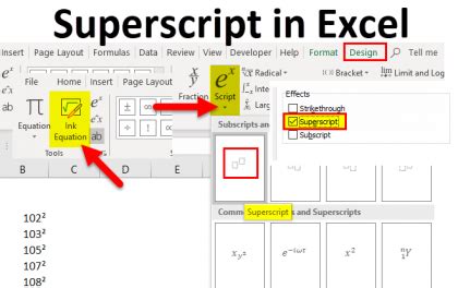 Superscript in Excel (Examples) | How to Use Superscript in Excel?