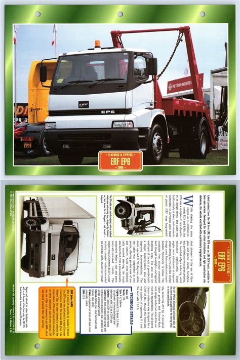 ERF EP6 - 2000 - Flatbeds & Tippers Atlas Trucks Maxi Card