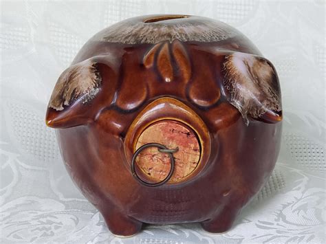 Vintage Hull Corky Piggy Bank – Aunt Gladys' Attic