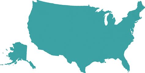 Download 10up United States Map Outline - Full Size PNG Image - PNGkit