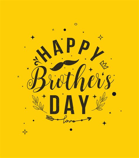 happy brothers day 2023 t shirt design 21894387 Vector Art at Vecteezy