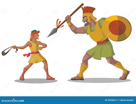 David And Goliath Sunday School Comic Strip Royalty-Free Stock Photo | CartoonDealer.com #49695723