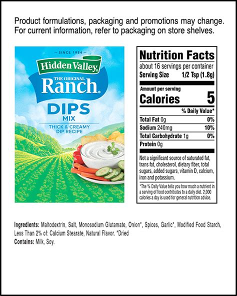 Hidden Valley® Original Ranch® Dips Mix Packet | Hidden Valley® Ranch