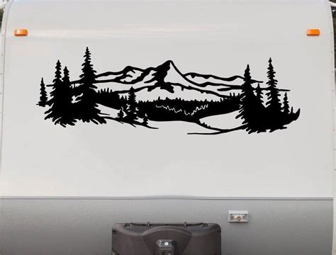 Mountains Lake Deer RV Camper 5th Wheel Motor Home Vinyl Decal Sticker M001 | Rv campers, Rv ...