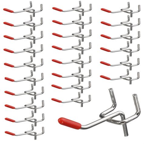 25/50/100 pcs Peg Board Hooks Wall Shelf Tool Hangers Organizer Storage Display Hardware Tools ...