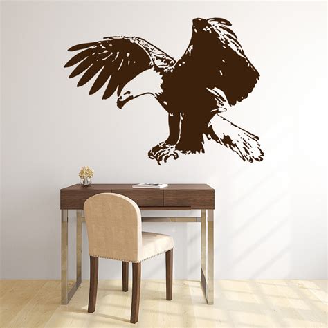 Soaring Eagle Wall Sticker Birds & Feathers Wall Decal Wild Animals Home Decor