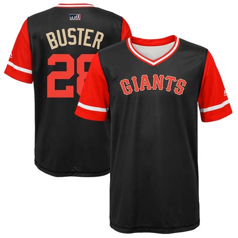 Majestic Buster Posey "Buster" San Francisco Giants Youth Black/Orange ...