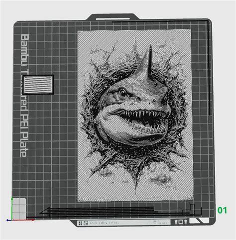 Shark attack!! Wall art - Hueforge by mclanesmemories - MakerWorld