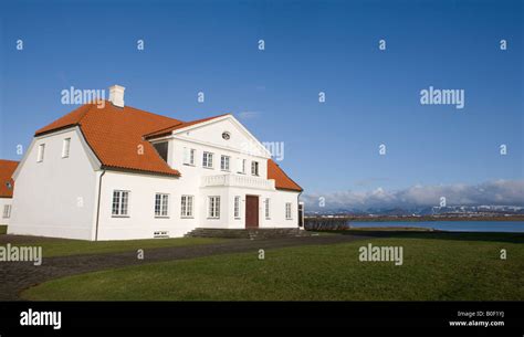 The official residence of The President of Iceland Bessastaoir just ...