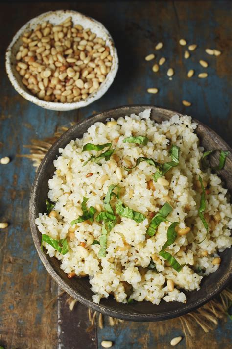 Cauliflower Rice Pilaf Recipe - Simply So Healthy