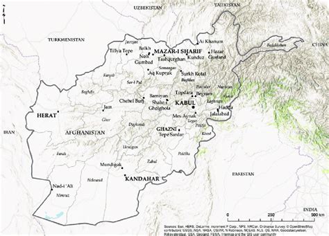 1: Archaeological map of Afghanistan. | Download Scientific Diagram