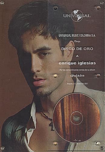 Enrique Iglesias Quizás Colombian award disc (366494)