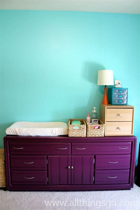 painted purple dresser... love it but would have to be in the guest room cuz hubby won't like it ...