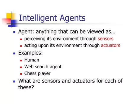 PPT - Intelligent Agents PowerPoint Presentation, free download - ID:474924