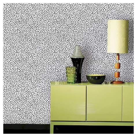 Devine Color Speckled Dot Peel & Stick Wallpaper - Black : Target