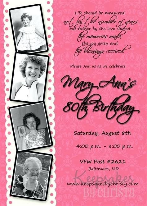 70Th Birthday Invitations Wording Samples / 70th Birthday Party ...