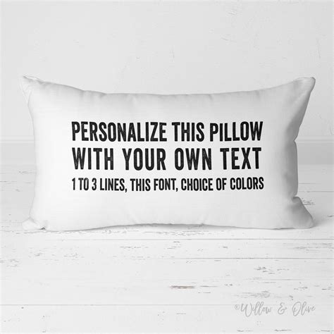 Personalized Pillow, Custom Pillow, Custom Quote Pillow, Pillow Quote, Personalized Quote, Your ...