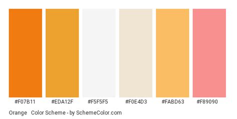 Orange & White Color Scheme » Orange » SchemeColor.com