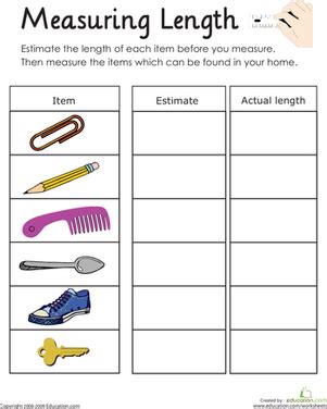 World of Measurement - 1st Grade Worksheets | Education.com ...