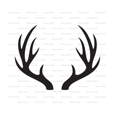 Scrapbooking Papercraft Reindeer Svg Antler Svg Reindeer DXF Antler SVG Files Instant Download ...