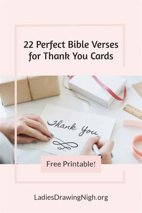 22 Perfect Bible Verses for Thank You Cards - Ladies Drawing Nigh