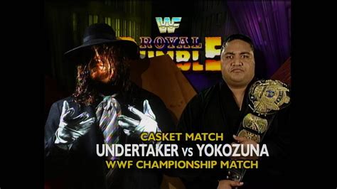 Story of The Undertaker vs Yokozuna | Royal Rumble 1994 - YouTube