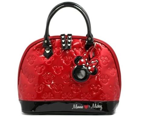 Mickey and Minnie Patent Leather Handbag Faux Leather Handbag, Patent ...