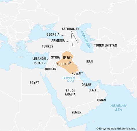 Where Is Iraq On The World Map – Map Vector