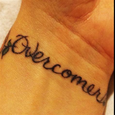 Overcomer! I looveee this! Reminds me of Mandisa | just like a tattoo. | Pinterest | Tattoos and ...