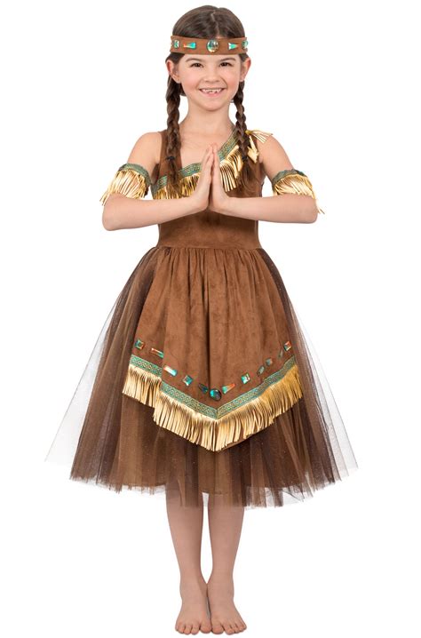 Deluxe Native American Princess Child Costume - PureCostumes.com