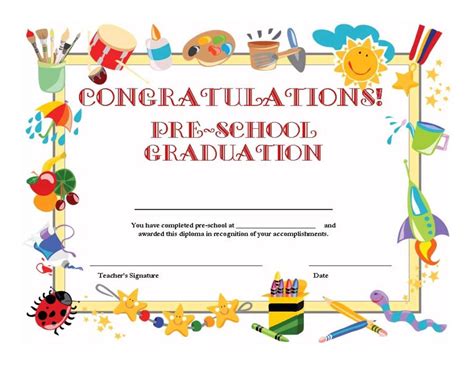 11+ Preschool Certificate Templates – Pdf | Free & Premium within Leaving Certificate Template ...