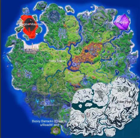 Fortnite Chapter 2 Season 7 Map Concept: Elemental Warfare (Details in ...