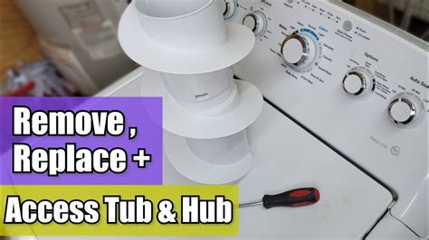 GE Washer Agitator Removal - How to do it and access the GE Washer Hub and More - YouTube