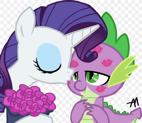 Spike Rarity Twilight Sparkle Kiss Fluttershy, PNG, 959x832px, Watercolor, Cartoon, Flower ...