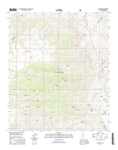 MyTopo Glenwood, New Mexico USGS Quad Topo Map