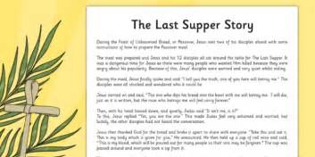 The Last Supper Story Sheet - christianity, christian, religion