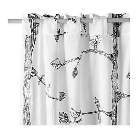 IKEA EIVOR CURTAINS PANELS BLACK AND WHITE ONE PAIR 57" x 98" for sale online | eBay | Cortinas ...