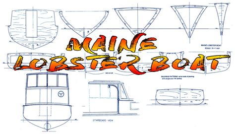 Lobster boat model plans | Stitch and glue sailboat plans