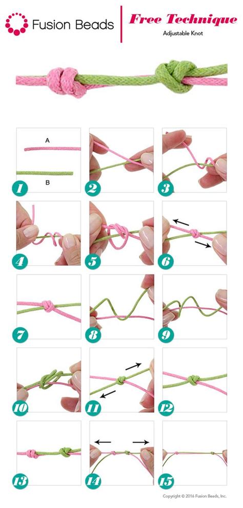 An adjustable knot is the perfect way to finish many cord jewelry designs. Learn the DIY ...