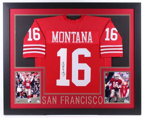 Joe Montana Signed 35x43 Custom Framed Jersey (JSA COA) | Pristine Auction