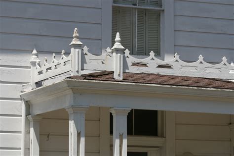 Porch detail in a Victorian Cottage | House exterior, Porch trim, Southern porches