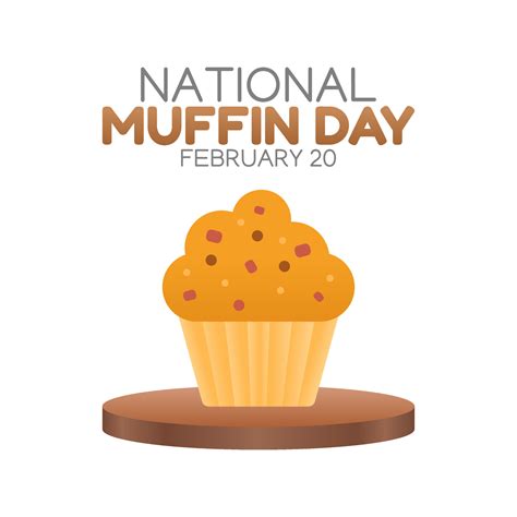 vector graphic of national muffin day good for national muffin day celebration. flat design ...