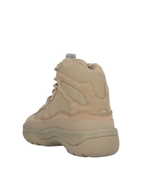 Yeezy Leather High-tops & Sneakers in Beige (Natural) for Men - Lyst