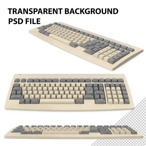 Premium PSD | Mechanical computer terminal keyboard png