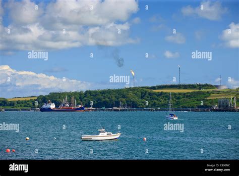 Milford Haven Waterway Milford Haven Pembrokeshire Wales Stock Photo ...